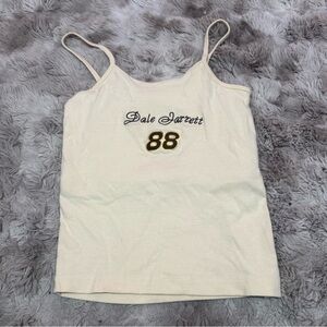 Dale Jarrett Cream Tank Top Sz Med